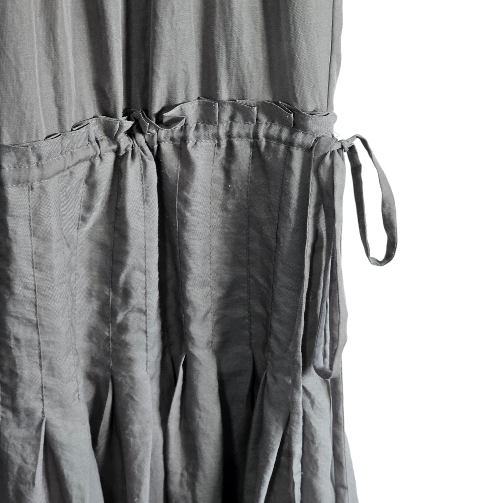 BCBGMaxAzria Light Gray Ruffle Mini Dress - Picture 4 of 12